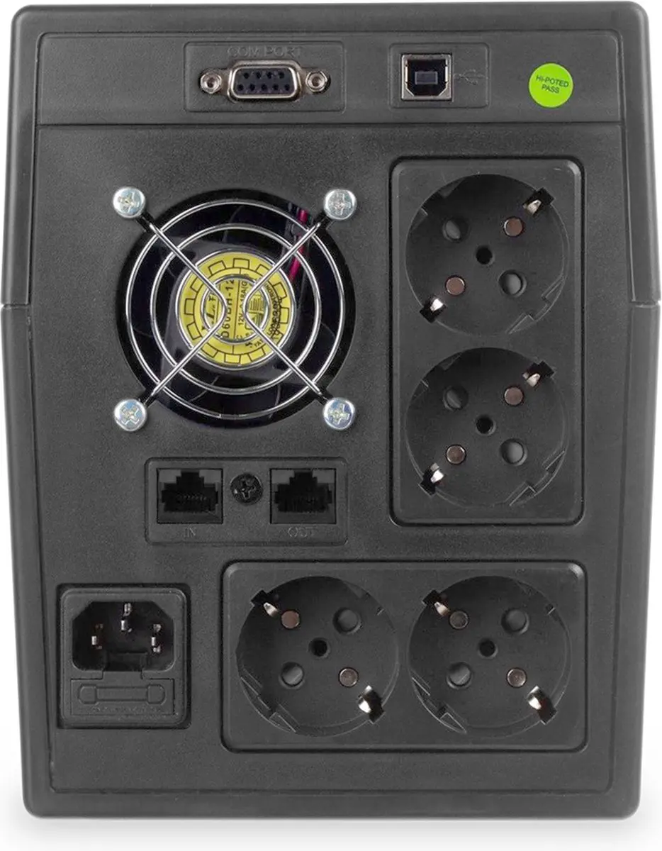 Digitus DN-170075 UPS 900W 1500VA - 4 Stopcontacten - afbeelding 4 van 6