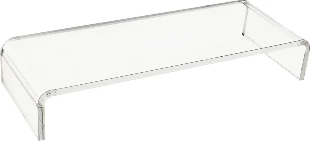 HOMCOM Beeldschermstandaard monitorstandaard plexiglas standaard voor TFT-/LCD-m