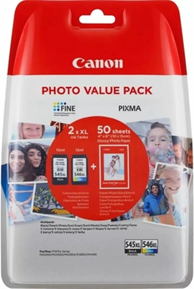 Canon PG-545XL/CL-546XL Inktcartridges