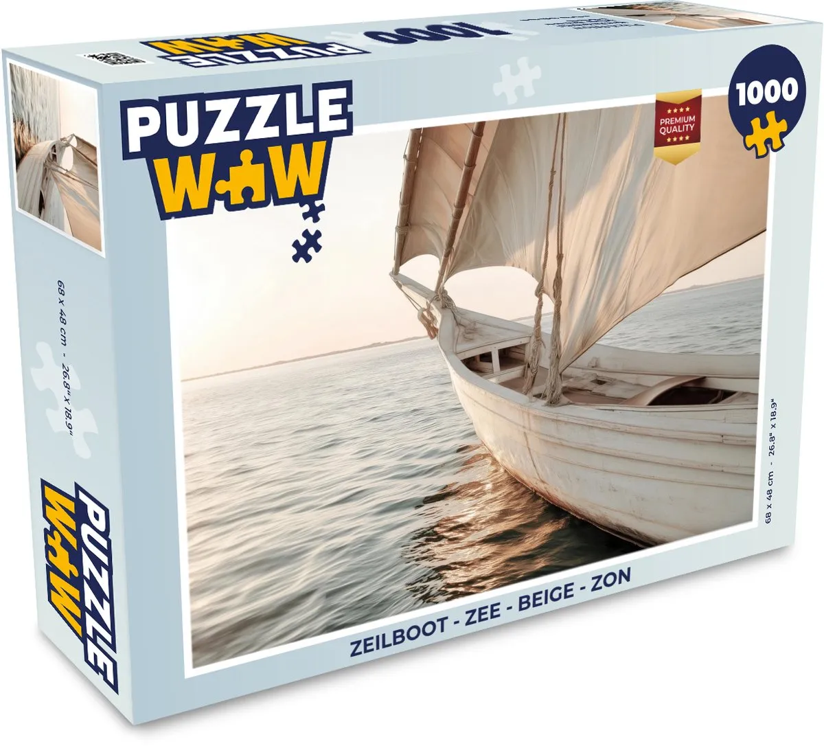 PuzzleWow Zeilboot Legpuzzel 1000 Stuks