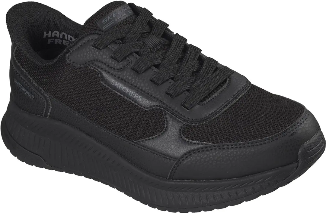 Skechers Heren BOBS Sport Squad 4 Crucial Step Slip Ins Black