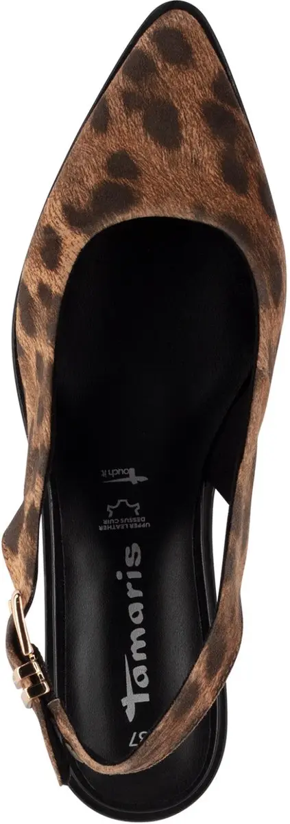 Tamaris Slingbacks Panterprint Leer - Maat 40 - afbeelding 3 van 6