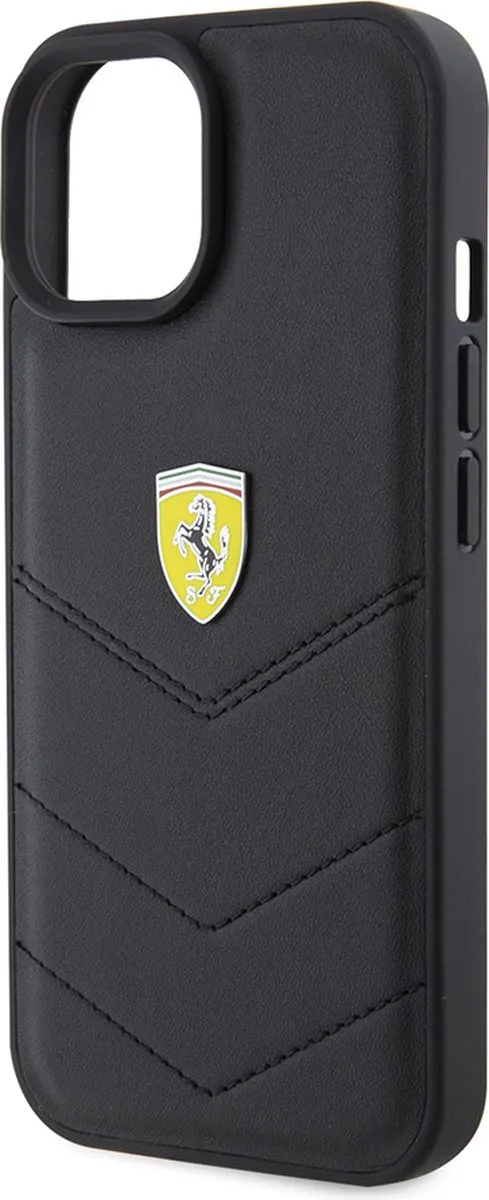 Ferrari iPhone 15 Hoesje - Effen Zwart - afbeelding 6 van 6