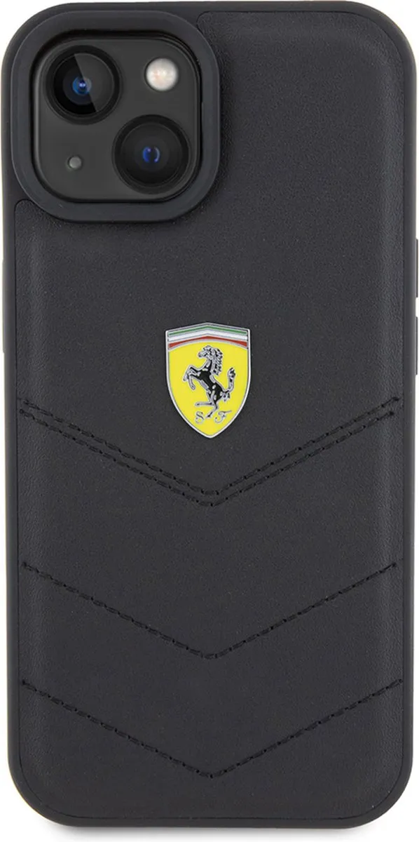 Ferrari iPhone 15 Hoesje - Effen Zwart