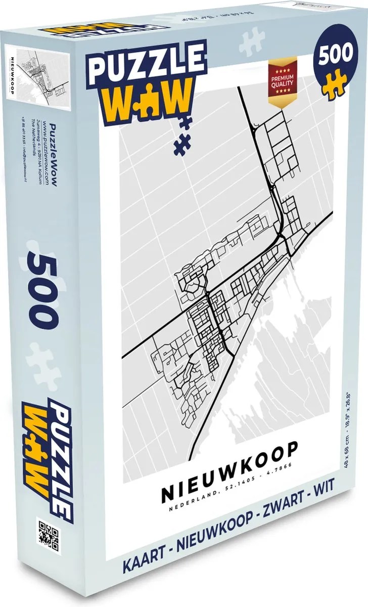 PuzzleWow Nieuwkoop Puzzel 500 Stuks - Multicolor