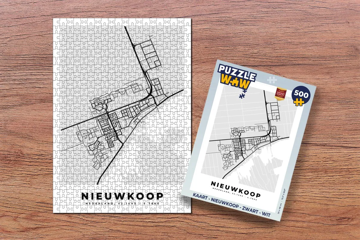 PuzzleWow Nieuwkoop Puzzel 500 Stuks - Multicolor