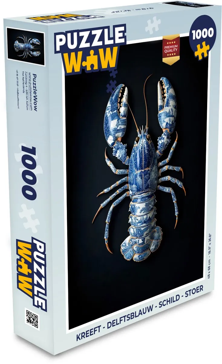 PuzzleWow Kreeft Legpuzzel 1000 Stuks