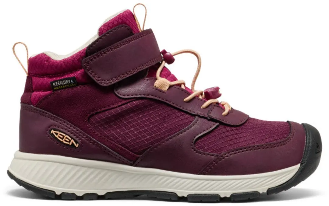 Skua Mid Meisjes Boots Leer Paars Waterdicht