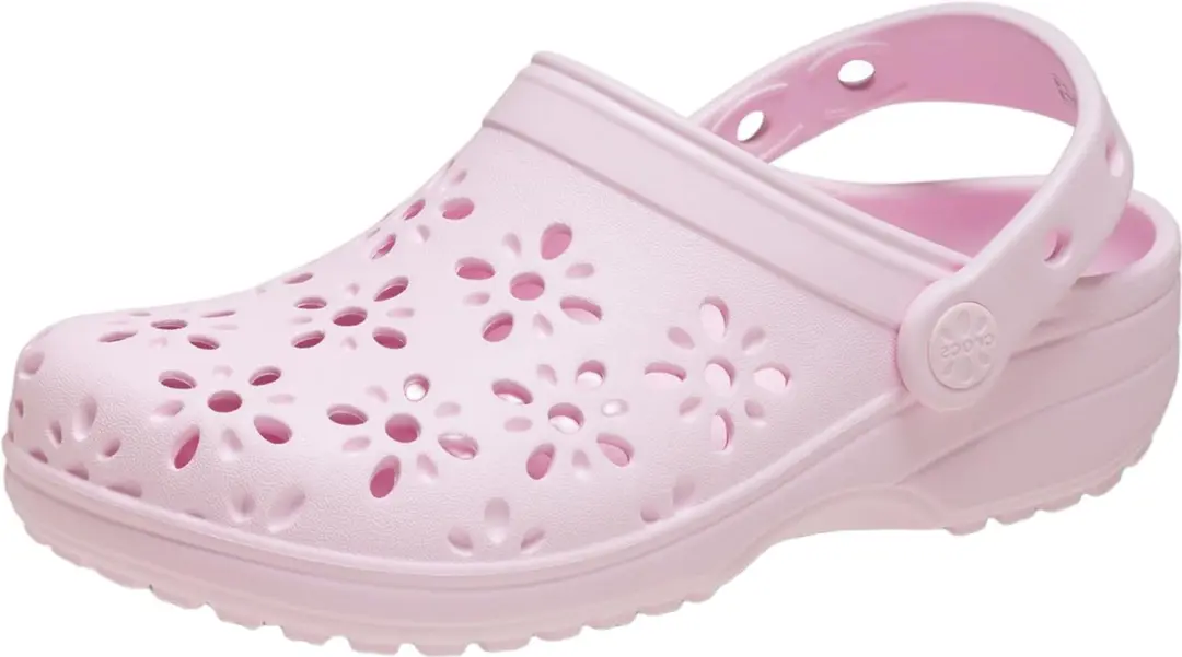 Crocs Classic Floral Cut Out Clog