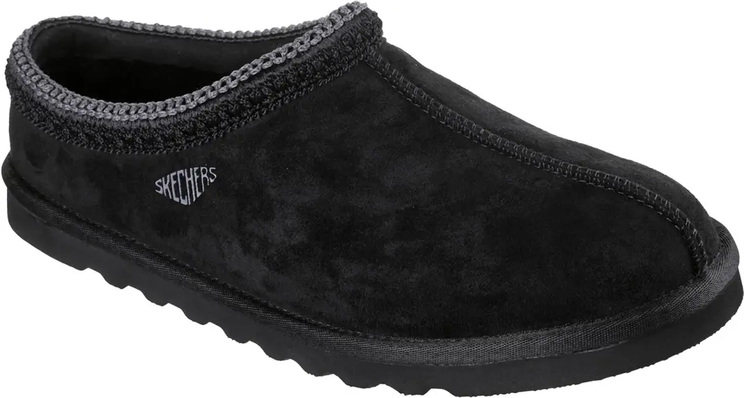 Skechers Heren Renten Ulrich Pantoffels Relaxed Fit Zwart