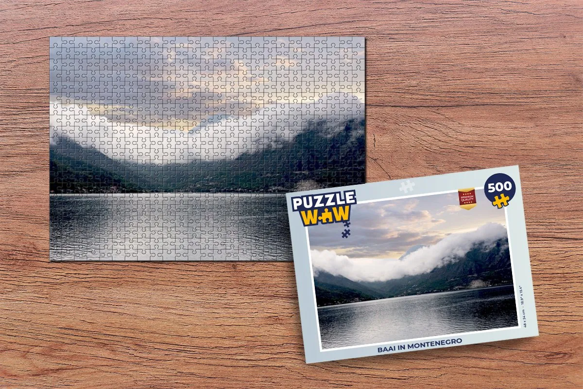 PuzzleWow Legpuzzel Montenegro 500 Stuks - Multicolor