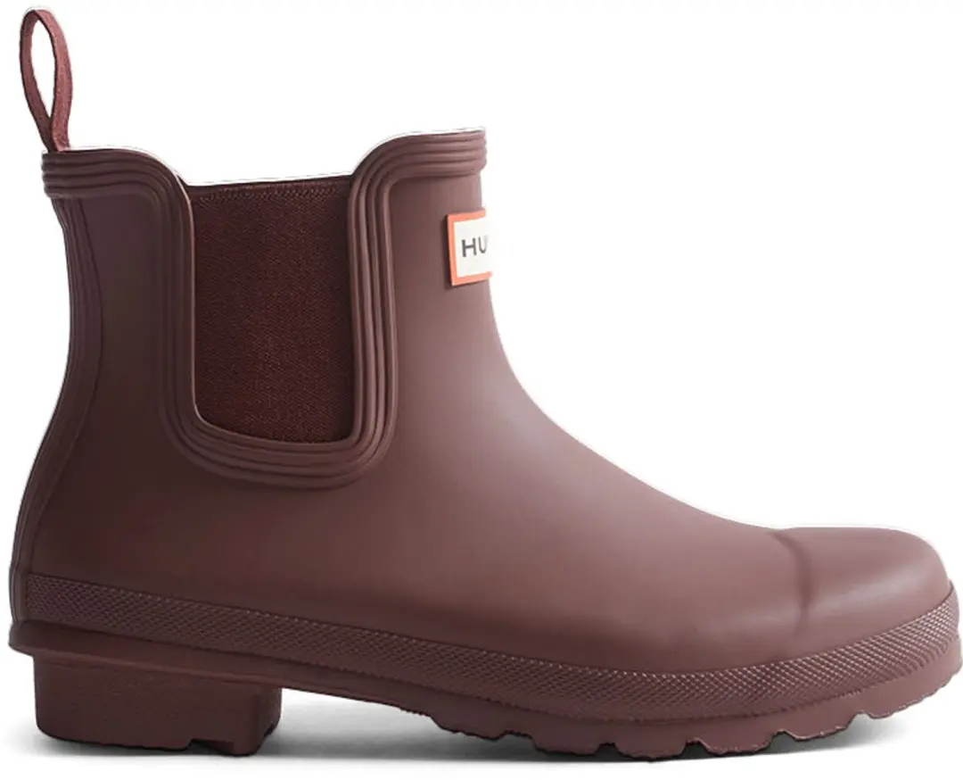 Original Dames Chelsea boots Rubber Bordeaux Waterdicht