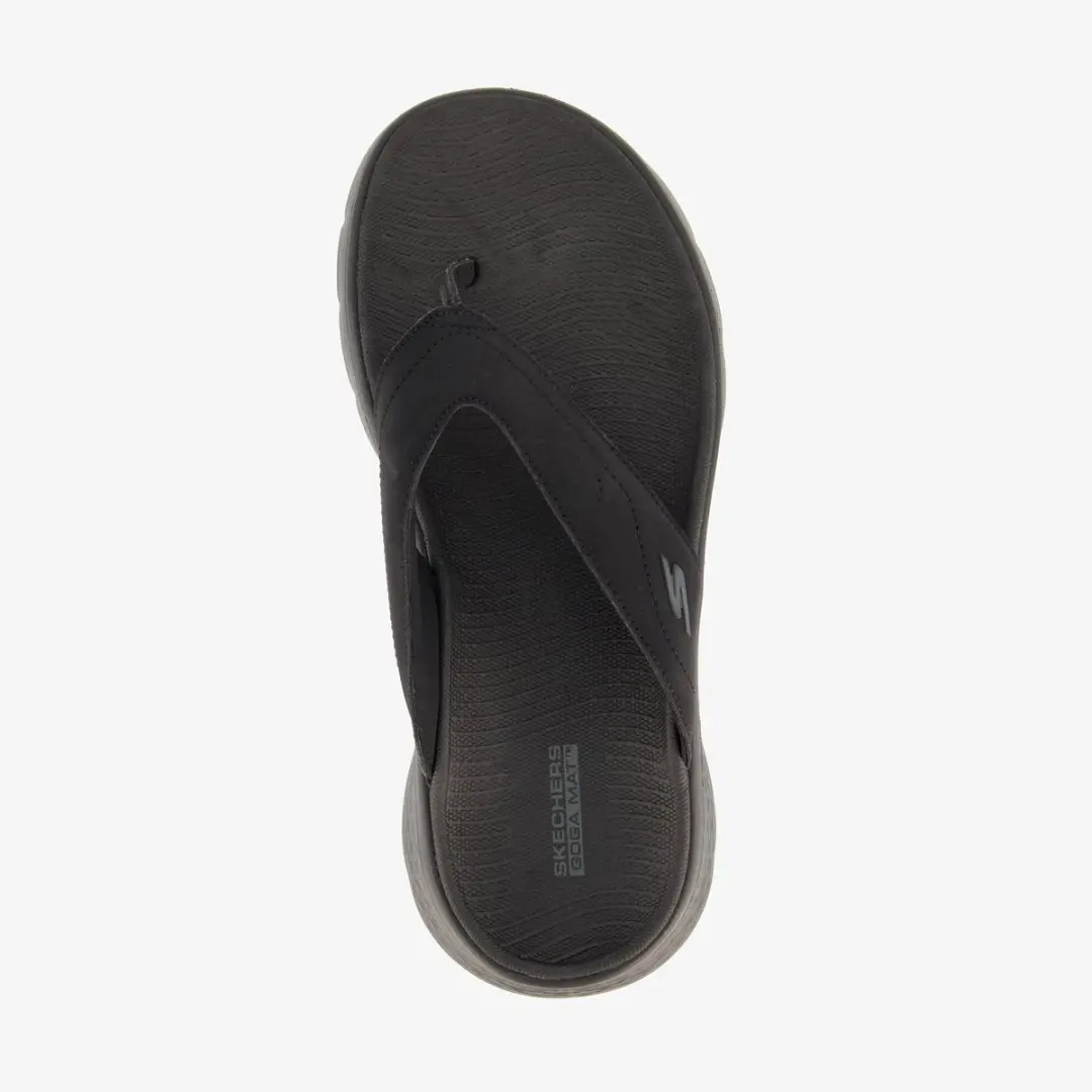 Skechers heren teenslippers zwart
