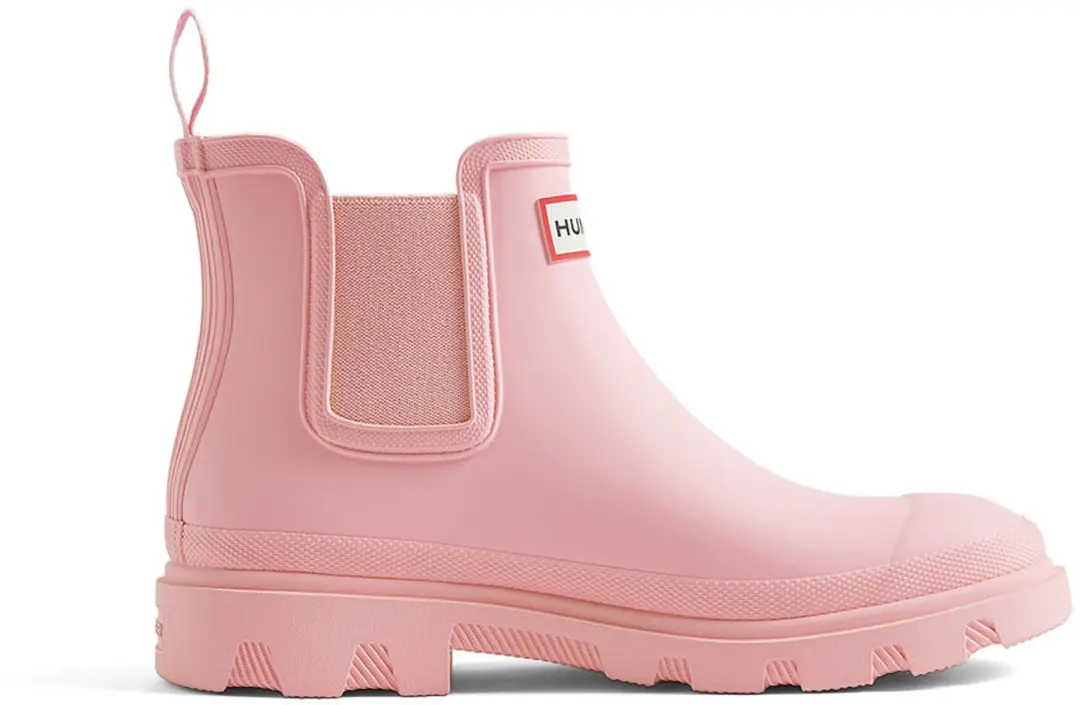 Downpour Unisex Chelsea boots Rubber Roze Waterdicht