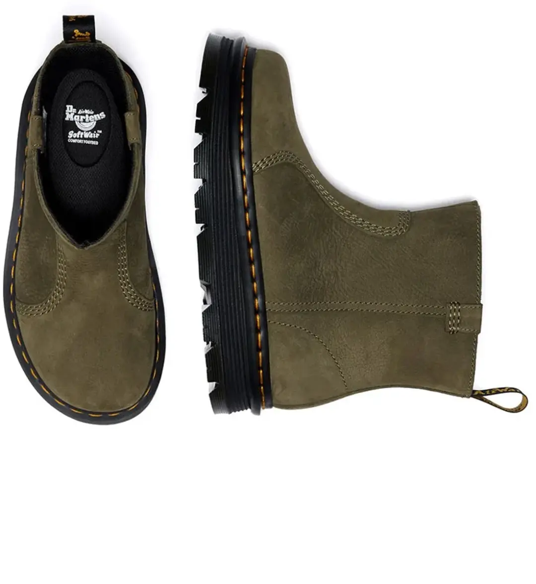 Dr. Martens ZebZag Rigger Dames - Groen - Maat 39 - afbeelding 4 van 6