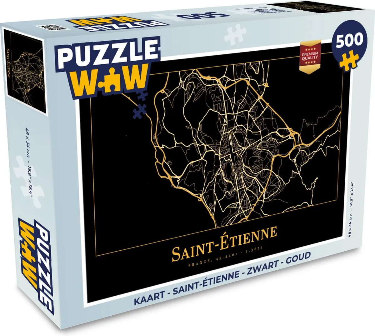 PuzzleWow Saint-Étienne Legpuzzel 500 Stuks - Multicolor