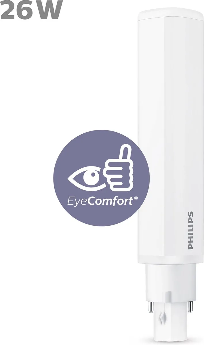 Philips LED G24d-3 26W Koel Wit Mat