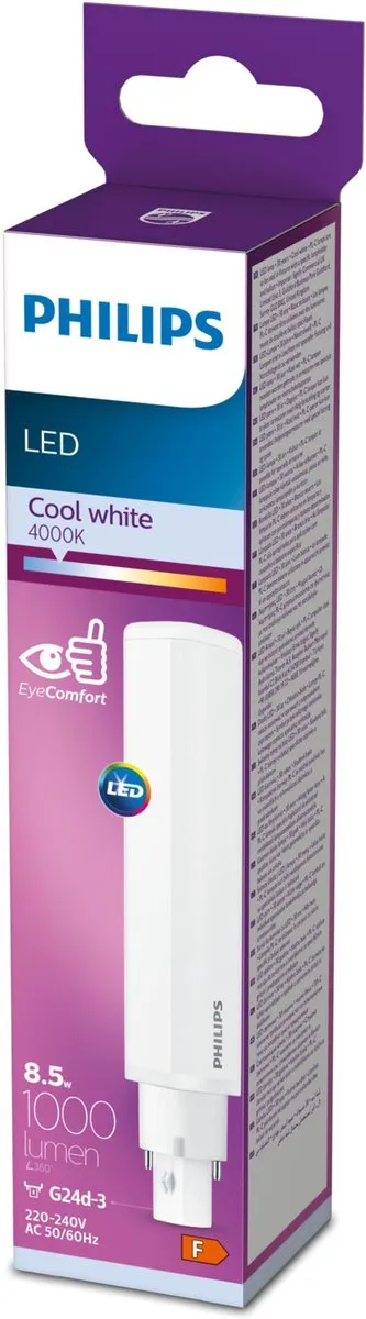 Philips LED G24d-3 26W Koel Wit Mat