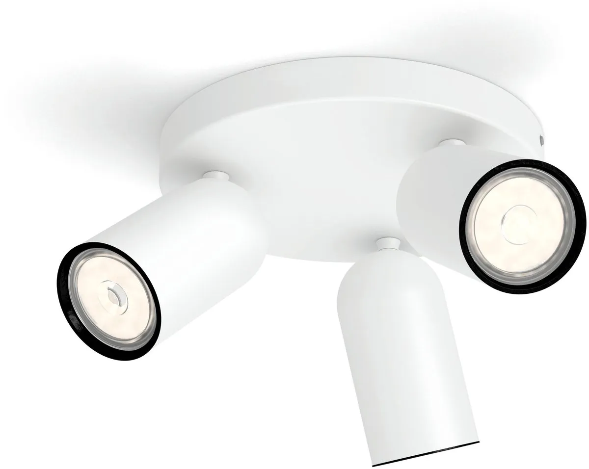 Philips Pongee Opbouwspot 3-lichts - Wit