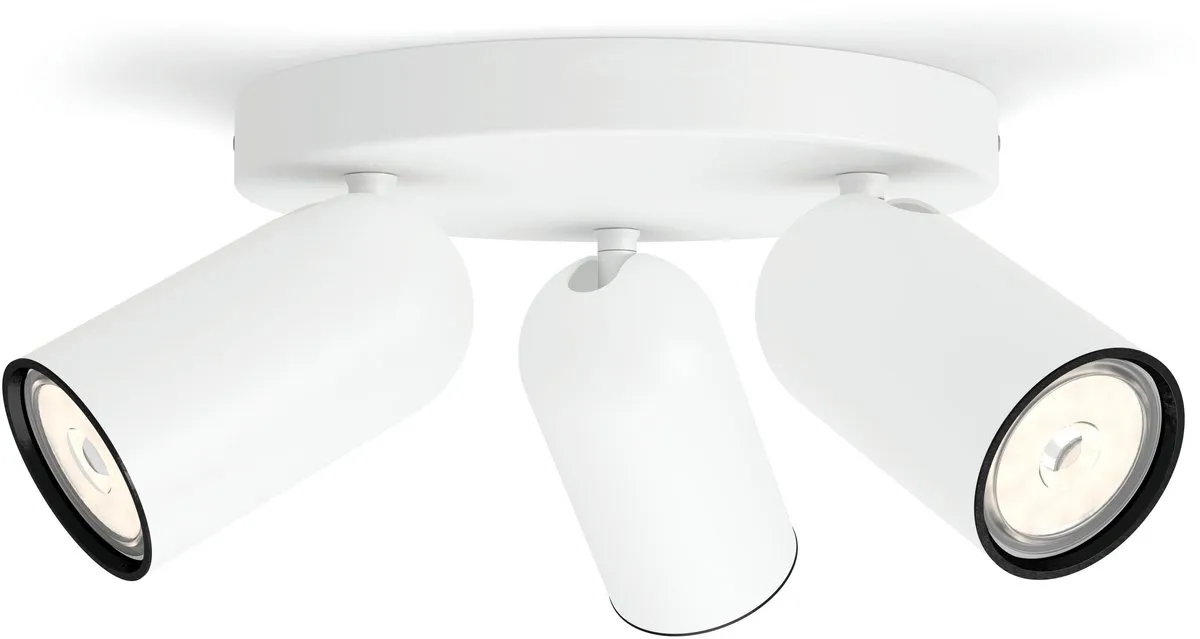 Philips Pongee Opbouwspot 3-lichts - Wit