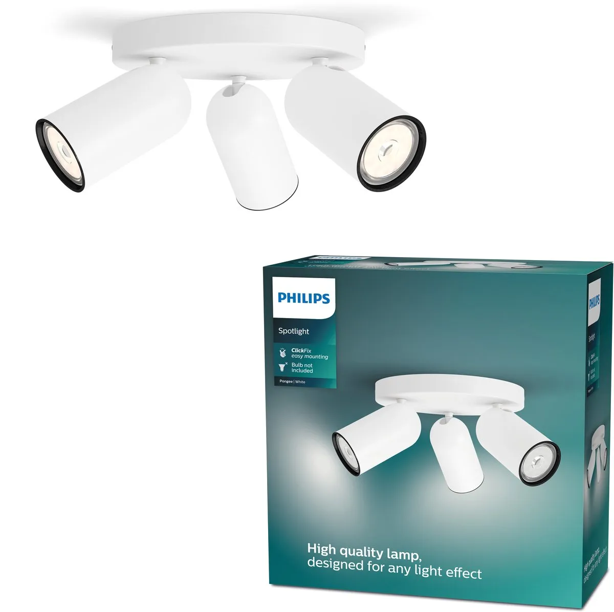 Philips Pongee Opbouwspot 3-lichts