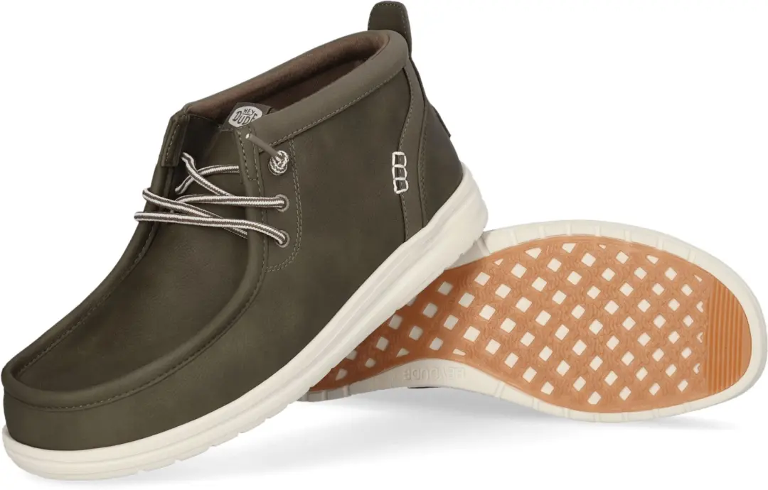 HEYDUDE Wally Mid GripR Classic Heren Instappers - Groen - afbeelding 6 van 6