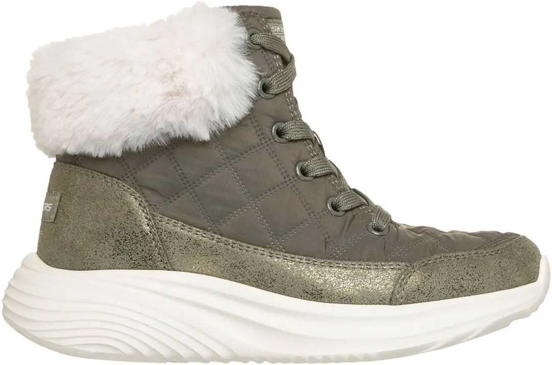 Skechers Meisjes Bounder Pro Cozy Fit Luxe Laarzen Olive