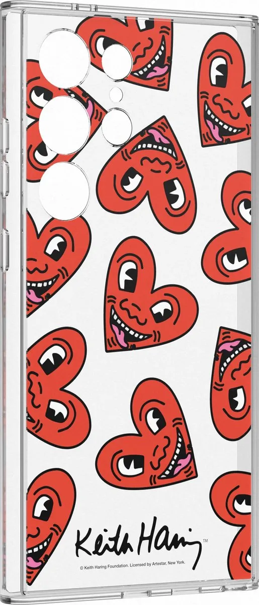 Samsung Keith Haring Heart Plate Galaxy S24 Ultra - Rood