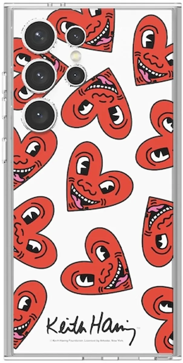 Samsung Keith Haring Heart Plate Galaxy S24 Ultra - Rood