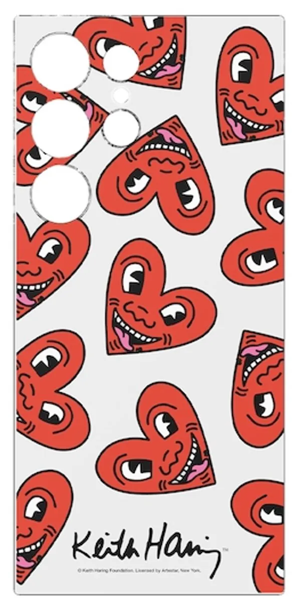 Samsung Keith Haring Heart Plate Galaxy S24 Ultra - Rood
