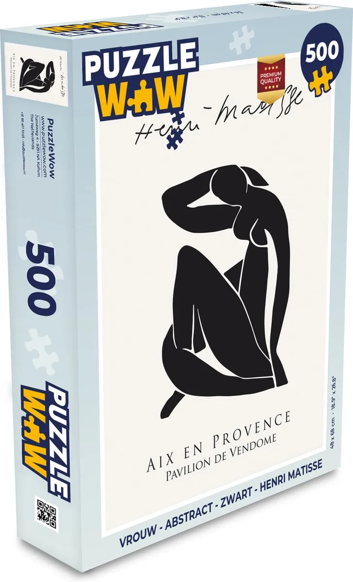 PuzzleWow Henri Matisse Abstract Legpuzzel 500 Stuks