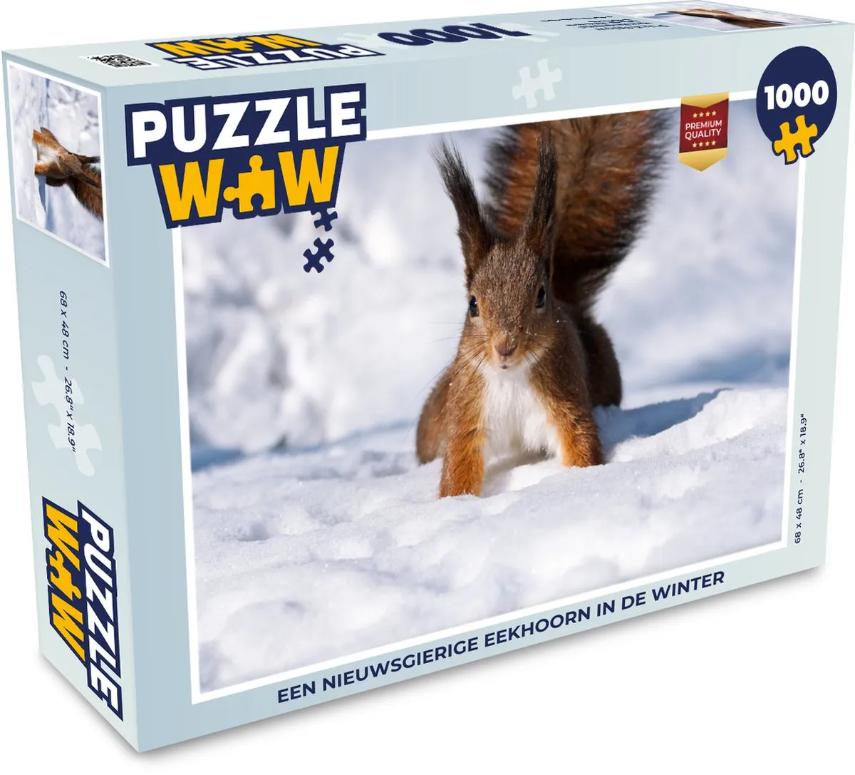 PuzzleWow Eekhoorn Legpuzzel 1000 Stuks - Multicolor