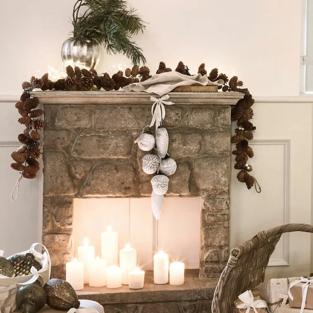 Loberon Kerstversiering Quirat Wit - 6 Stuks - afbeelding 6 van 6