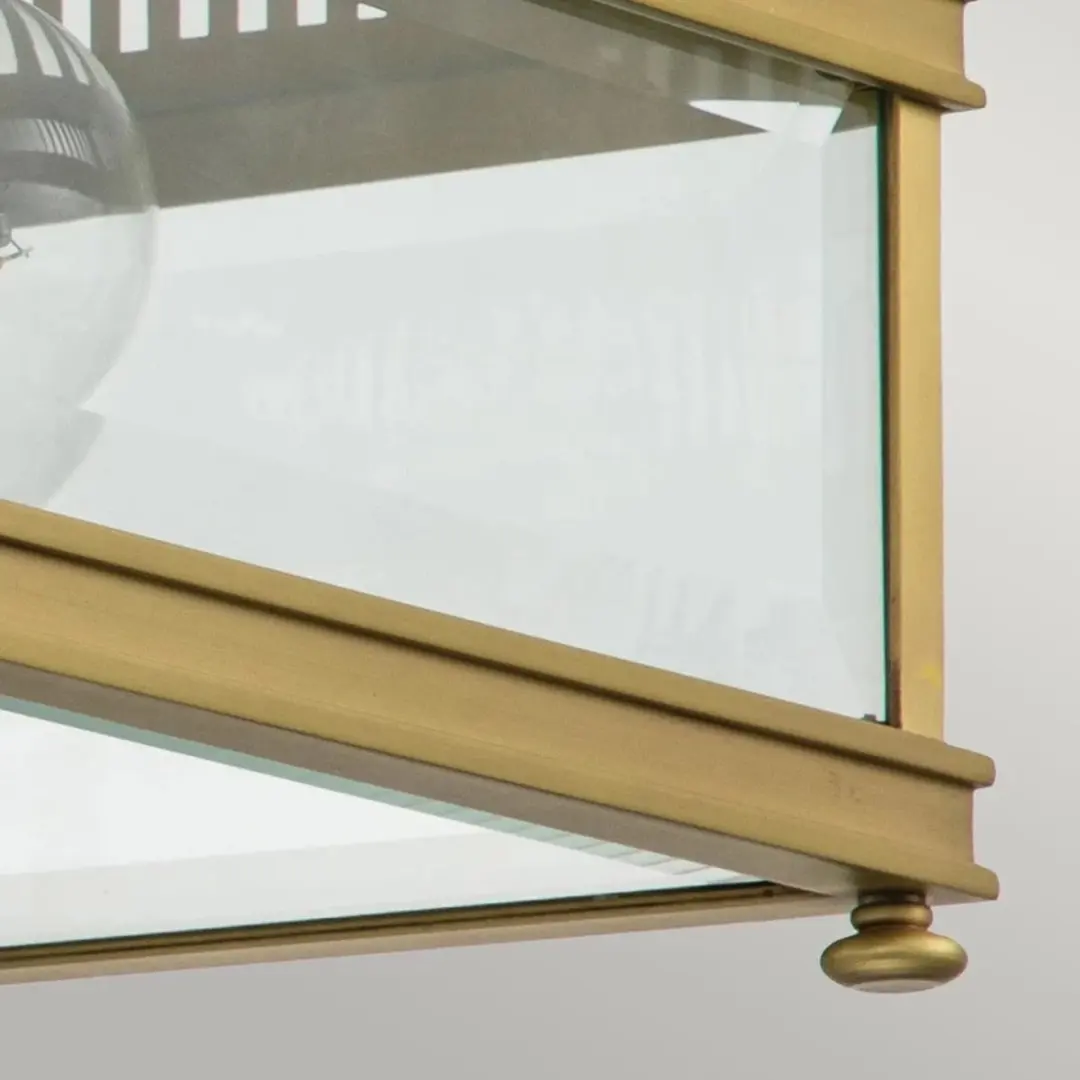 Elstead Lighting Holborn LED Buitenlamp - 2x E27 60W - IP44 - Brushed Brass - afbeelding 6 van 6