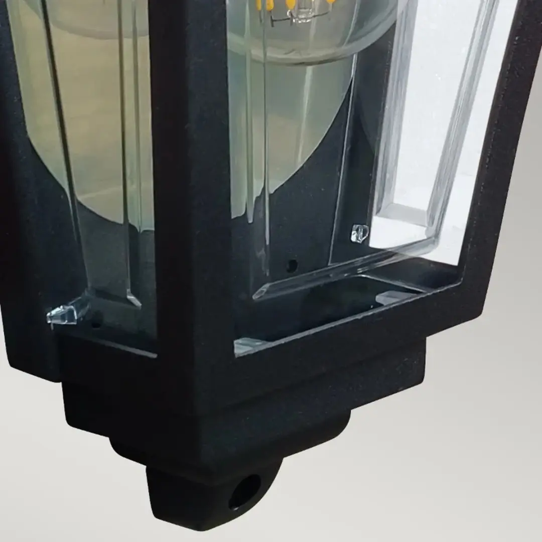 Elstead LED Wandlamp Deco Lane E27 60W IP44 - Dimbaar - Zwart - afbeelding 2 van 6