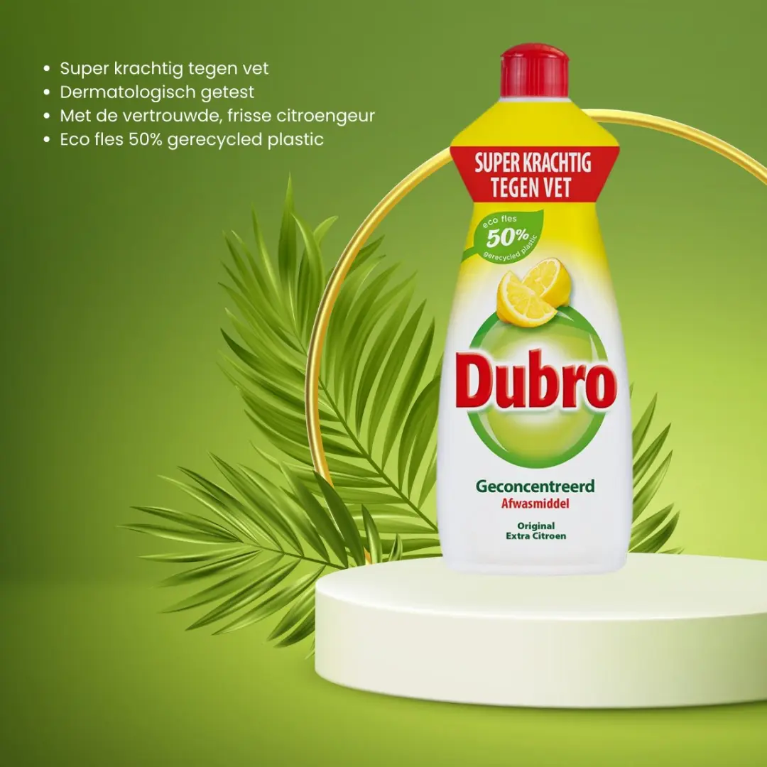 Dubro Afwasmiddel Extra Citroen 550ml - 550 Stuks - afbeelding 5 van 6