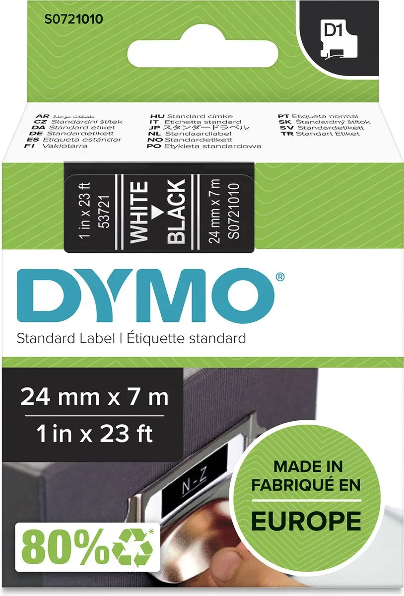 DYMO D1 S0721010 Zelfklevende Etiketten