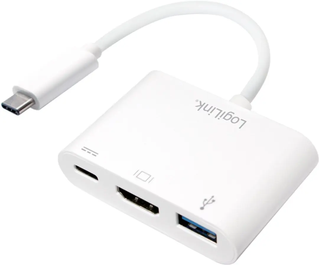 Logilink UA0258 USB-C naar HDMI Adapter - Wit - afbeelding 3 van 3