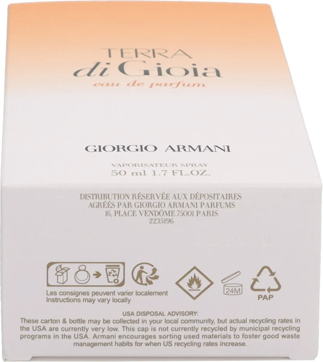Armani Terra Di Gioia Eau de Parfum 30ml - afbeelding 6 van 6
