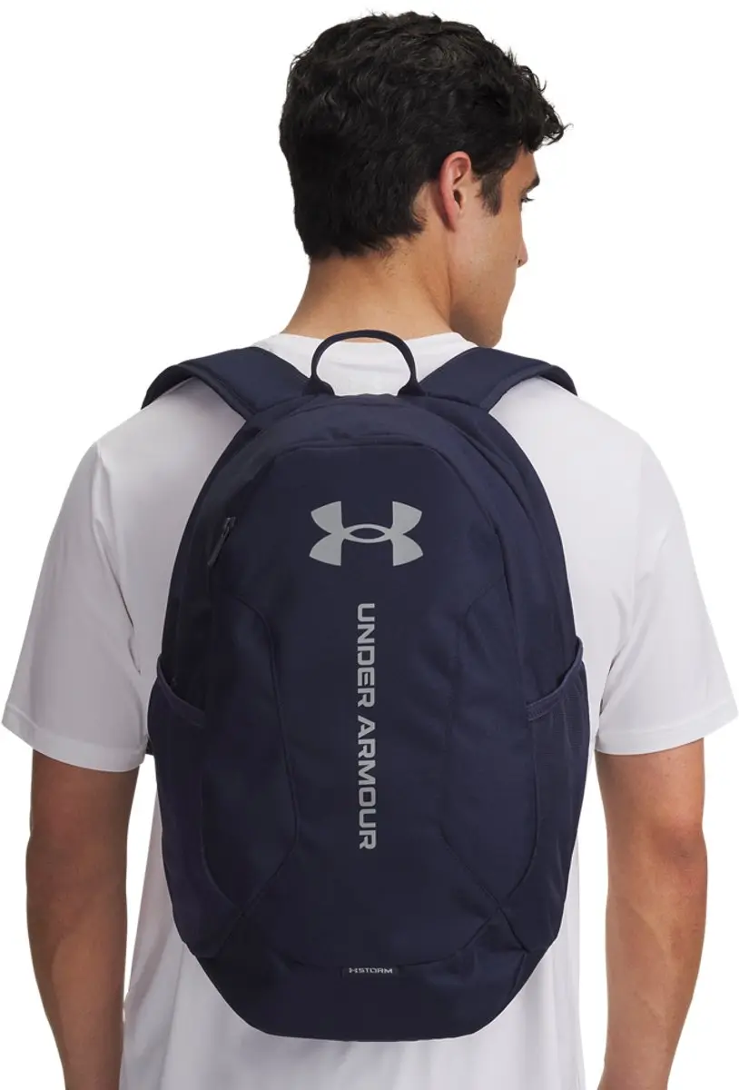 Under Armour UA Hustle Lite Rugzak 26.5L - 15 inch - Navy/Steel - afbeelding 5 van 6