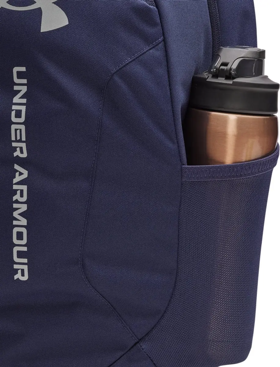 Under Armour UA Hustle Lite Rugzak 26.5L - 15 inch - Navy/Steel - afbeelding 3 van 6