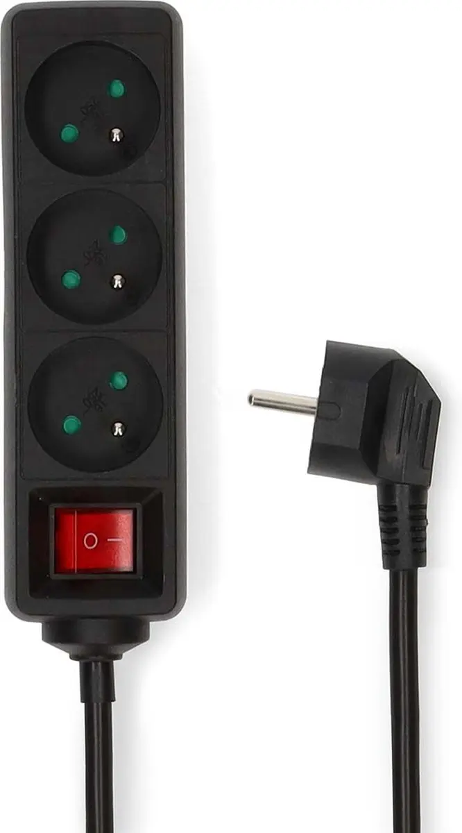 Nedis Stekkerdoos Type-E 3-wegs 5m 3680W