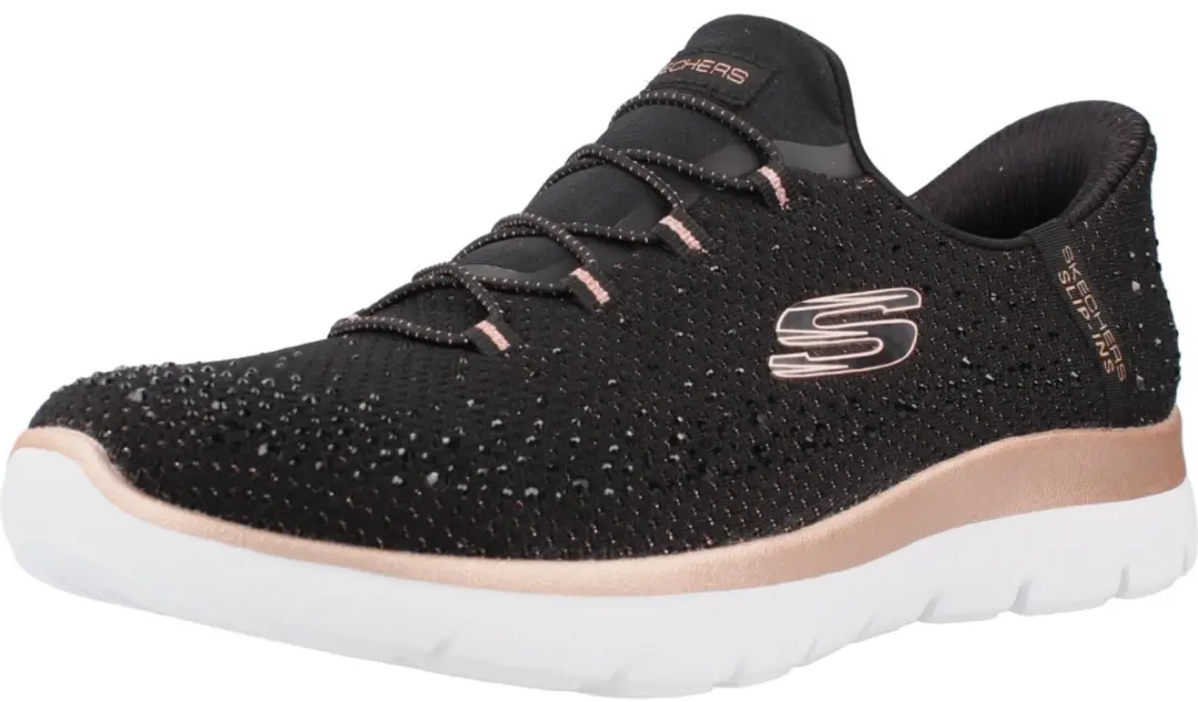 Skechers Hands Free Slip-Ins Summits Dames Sneaker - Zwart - afbeelding 3 van 6