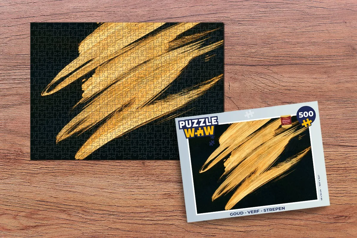 PuzzleWow Abstract Legpuzzel 500 Stuks - Multicolor