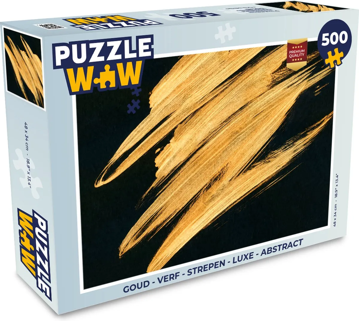 PuzzleWow Abstract Legpuzzel 500 Stuks - Multicolor