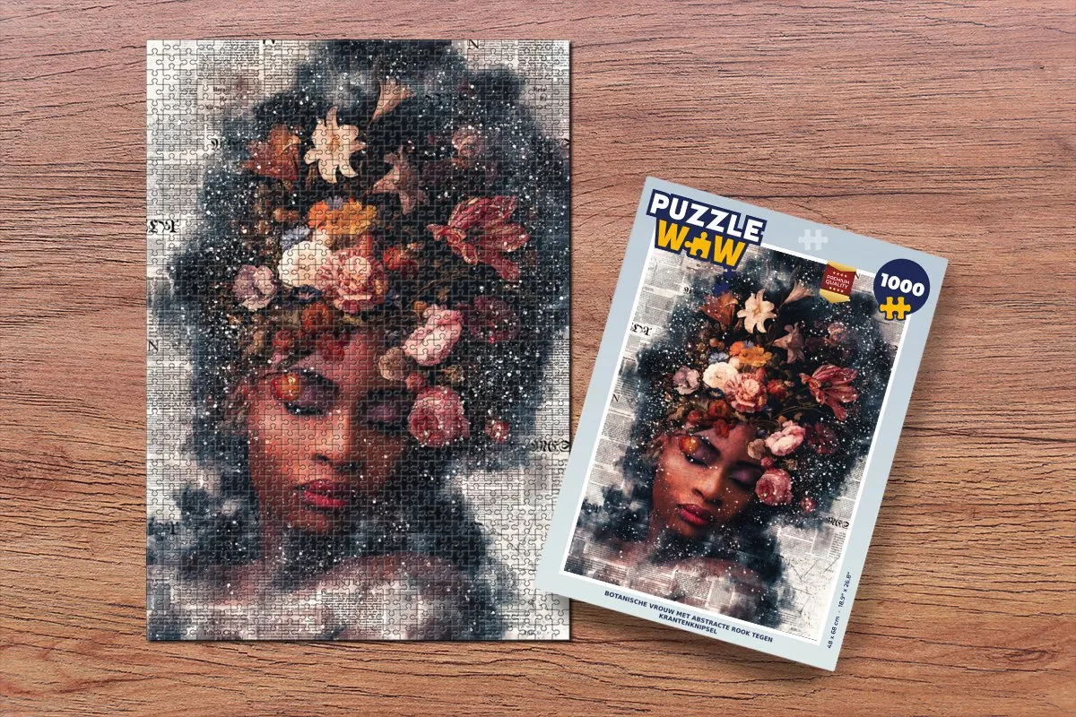 PuzzleWow Legpuzzel Bloemen 1000 Stuks - Multicolor