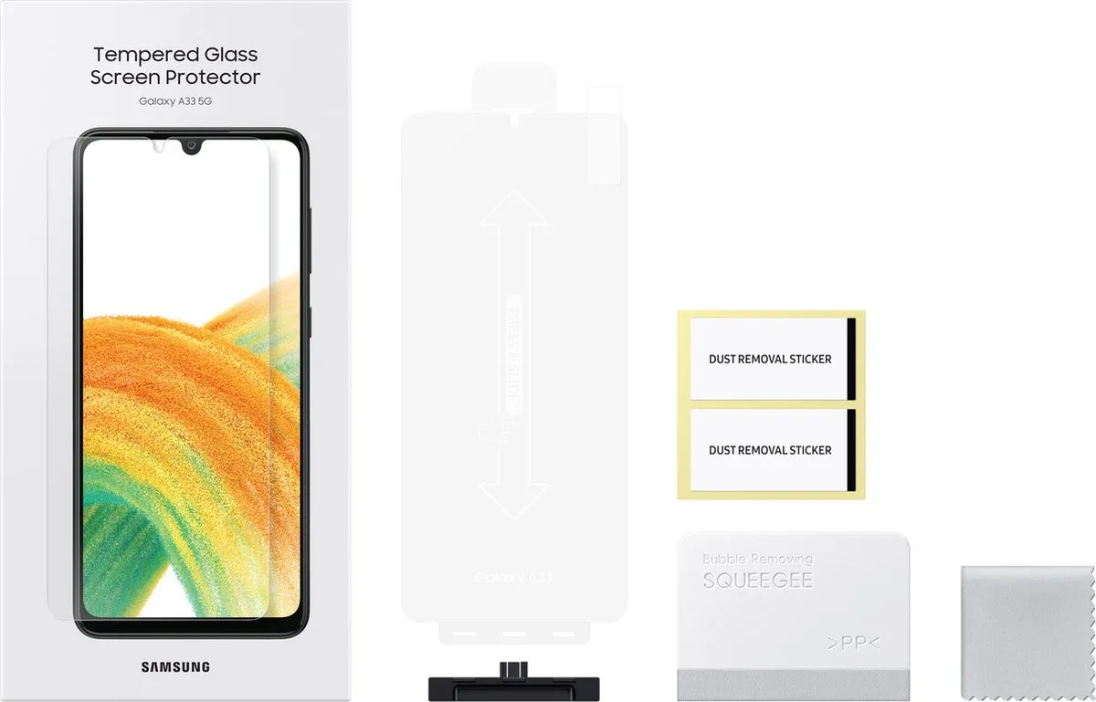 Samsung Galaxy A33 Tempered Glass Screenprotector - Transparant