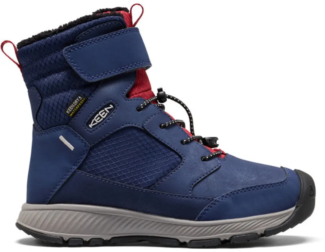 Skua Kinder Boots Leer Blauw Waterdicht