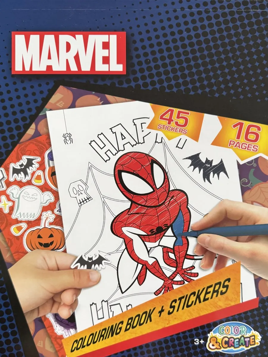 Marvel Happy Halloween Kleurboek Spiderman 16 Pagina's