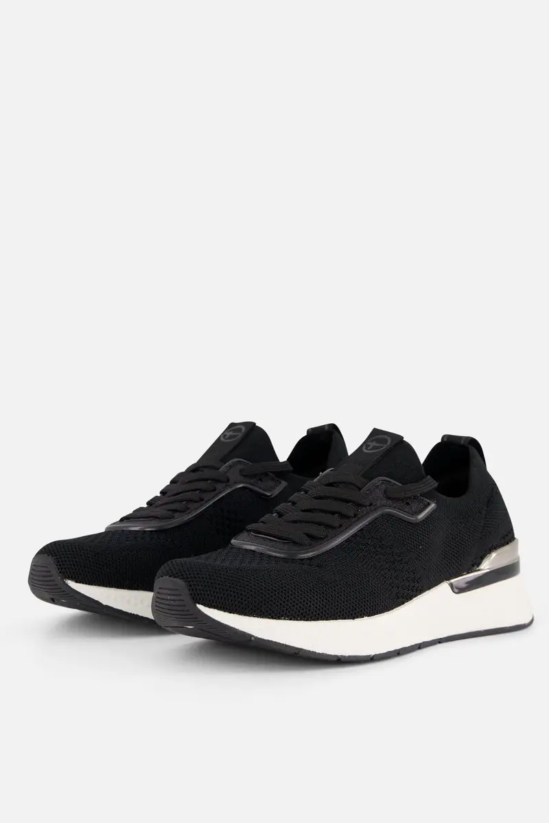 Tamaris Sneakers zwart Textiel